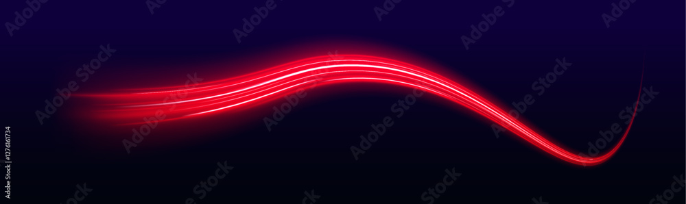 Aufkleber vector glowing neon circle ring frame sparkling flash light star shimmer – shiny red neon effects fo