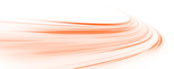 Neon stripes in the form of drill, turns and swirl. Illustration of high speed concept. Image of speed motion on the road. Vector PNG. Image of speed motion on the road.	