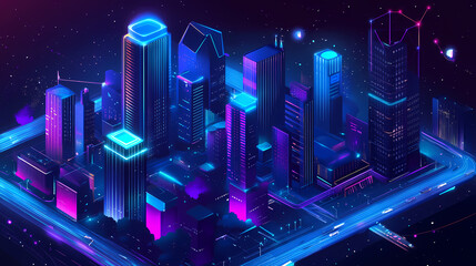 Futuristic Cityscape Illustration