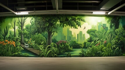 urban green graffiti
