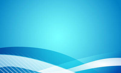 Vector Abstract Blue and White Waves Background with Smooth Gradients and Patterns