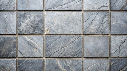 Elegant Gray Square Stone Tile Background Texture - High Resolution Stock Photo
