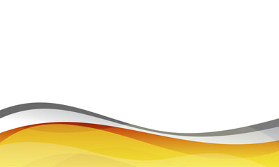 Vector Abstract Wavy Background with Yellow, Orange, and Gray Gradient Layers