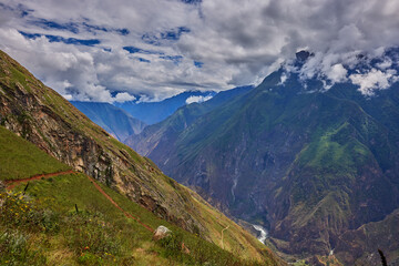 The Apurímac Canyon stuns with its breathtaking depths and untamed beauty, a highlight of the journey to Choquequirao. Every step here feels like walking through a postcard.