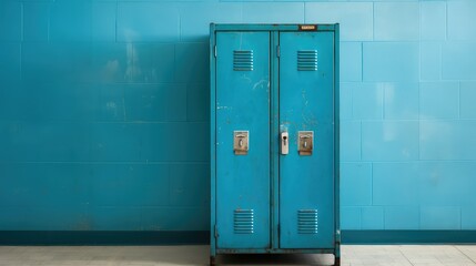 plain blue lockers