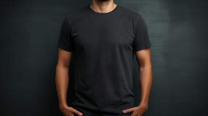 Naklejka premium gunmeal black t shirt