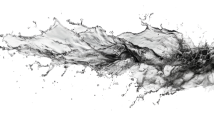 water splash isolated on white background