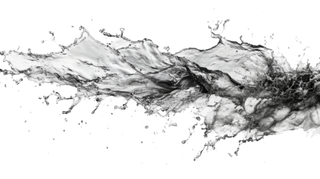water splash isolated on white background