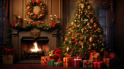 star christmas tree holly