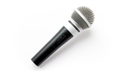 portable microphone white background