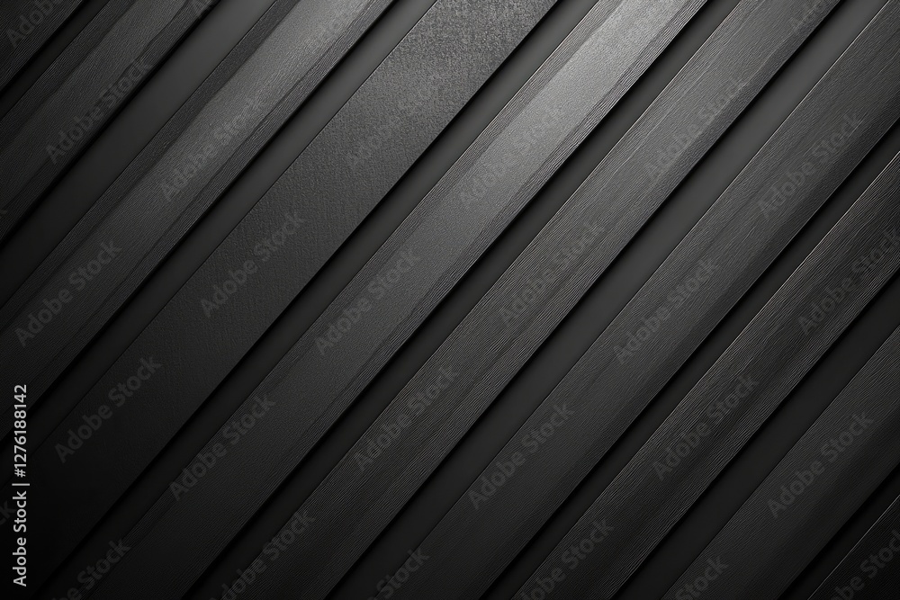 Poster dark deep black dynamic abstract vector background with diagonal lines, a gradient from light to dee