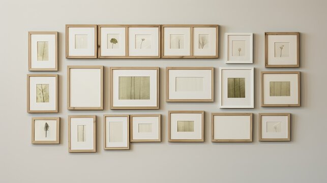 decor white wooden frame