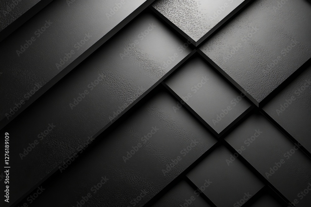 Poster dark deep black dynamic abstract vector background with diagonal lines, a gradient from light to dee
