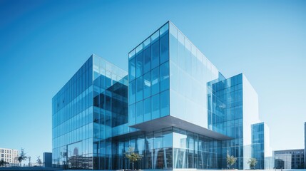 Obraz premium glass office building outside