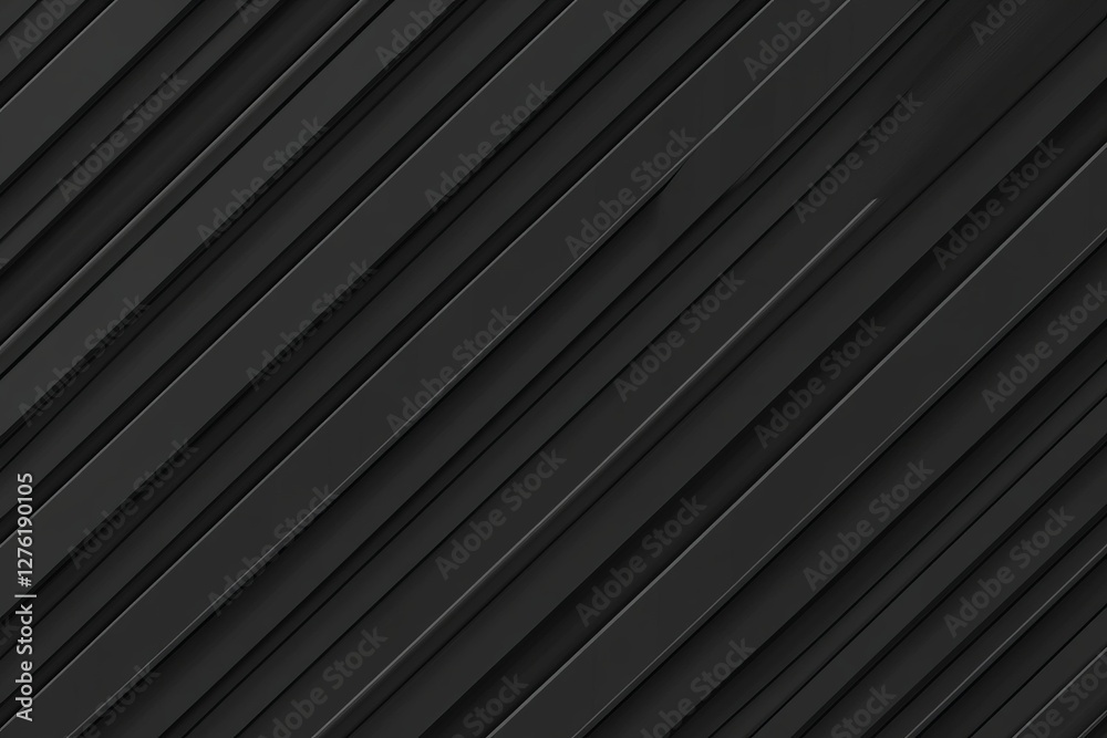 Poster dark deep black dynamic abstract vector background with diagonal lines, a gradient from light to dee