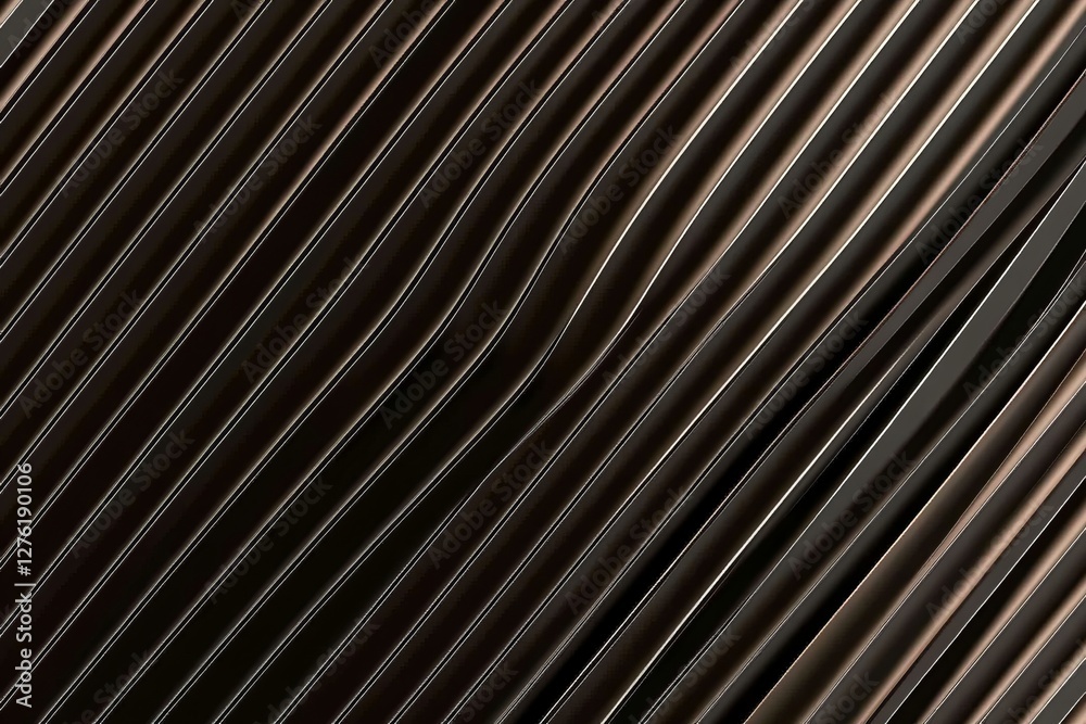 Poster dark deep black dynamic abstract vector background with diagonal lines, a gradient from light to dee