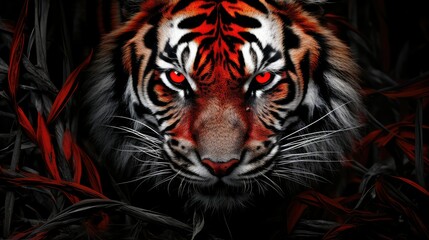 Naklejka premium composition tiger stripes background