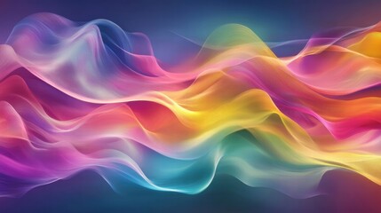 Obraz premium colorful abstract wave background