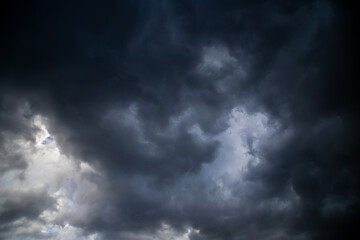 Sky covered with clouds.