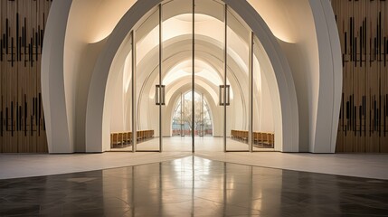 Fototapeta premium sanctuary open church door