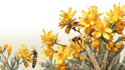 stalk agave plant illustration