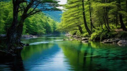 valley blue green water