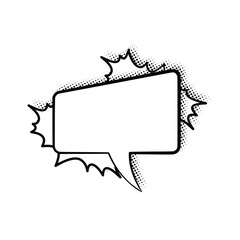 Line Art Speech Bubbles with Halftone Shadows for Creative Projects