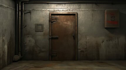 padlock basement door