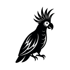 Cockatoo Vector Silhouette for Digital and Print Use