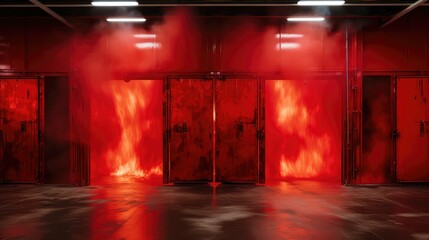 Naklejka premium defense fire wall