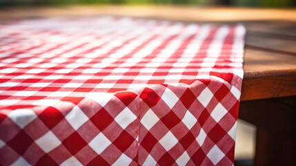 picnic red checkered table cloth