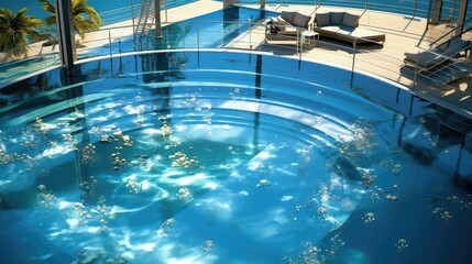 Obraz premium deck modern water