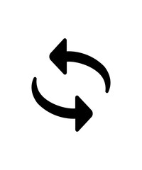 Replay Icon filled with black