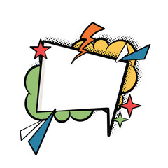 Bold and Bright Speech Bubbles in Pop Art Style