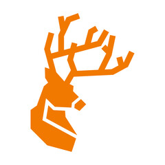 Deer Head Vector Logo Design Template