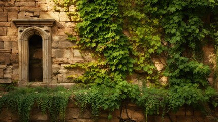 nature sandstone wall