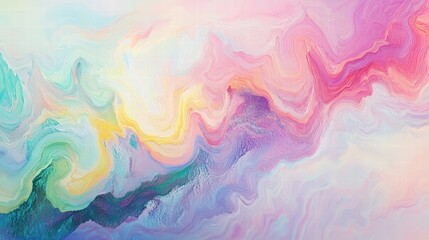 pastel swirl abstract painting