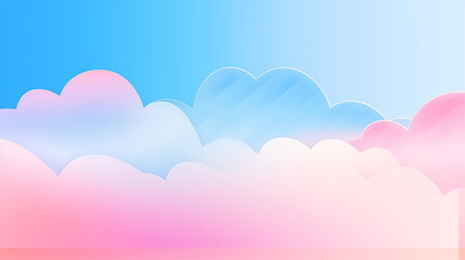 Pastel Cloudscape Background Design cute background