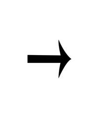 Right arrow icon with sharp edges
