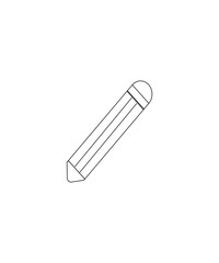 Pencil icon with thin stroke