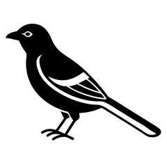 Obraz premium Oriole Silhouette Vector – Ideal for Branding & Nature Art.