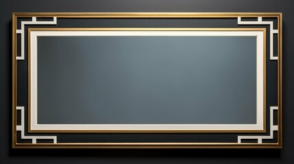 sleek gold and black border