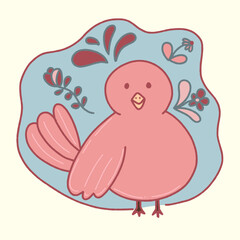 bird with heart