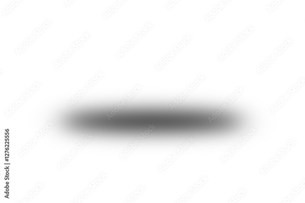 Poster Black shadow overlay effect isolated on transparent background. blurred round shadow. black gradient shadow for design, poster, card, decoration. blur shadow for graphic design elements
