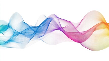 colorful abstract wave background