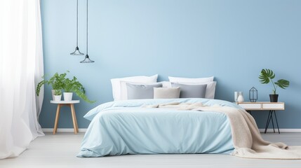 color light blue wall