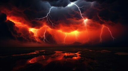 photo red lightning background