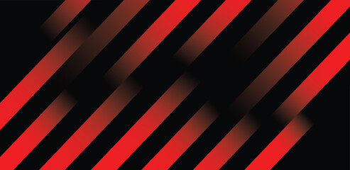 Abstract geometric pattern, diagonal stripes, red and black dynamic composition, minimalist design, optical illusion effect, bold graphic style,, dark background