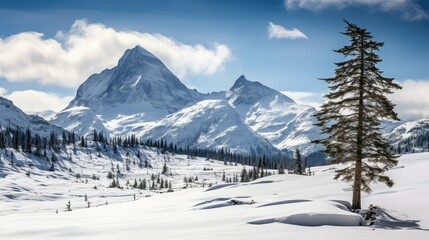 Obraz premium conifer tamarack trees