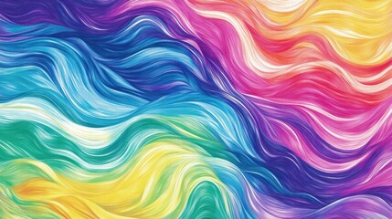 Obraz premium colorful wavy abstract background